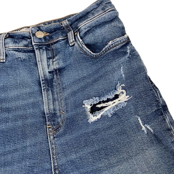 Free People We The Free High Rise Distressed Ripped Slim Jeans Sz28 - Picture 9 of 16